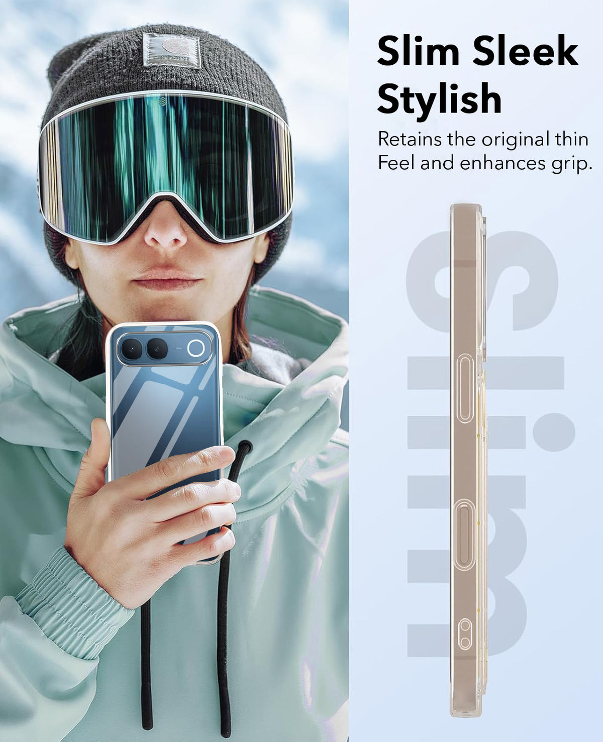 For Vivo S2 5G Back Cover Case Lifetime Anti-Yellow Clear (Sleek Hard Crystal | Shockproof and Camera Protection)