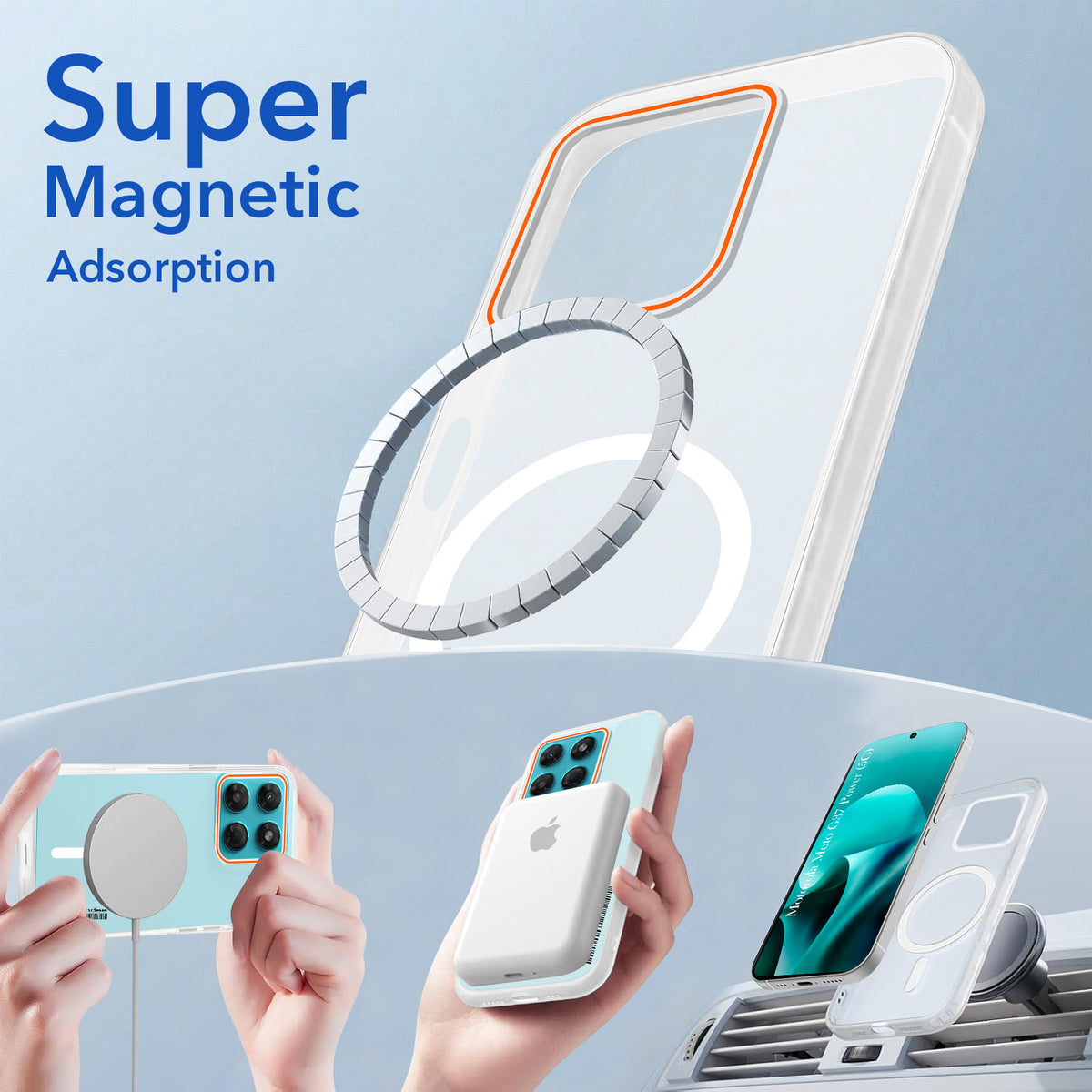For Motorola Moto G37 Power Back Cover Case (Soft Touch | Camera Bump Protection | MagSafe Compatible | Matte Finish)