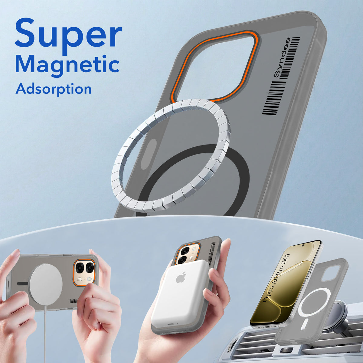 For Oppo A6 Pro Back Cover Case (Soft Touch | Camera Bump Protection | MagSafe Compatible | Matte Finish)