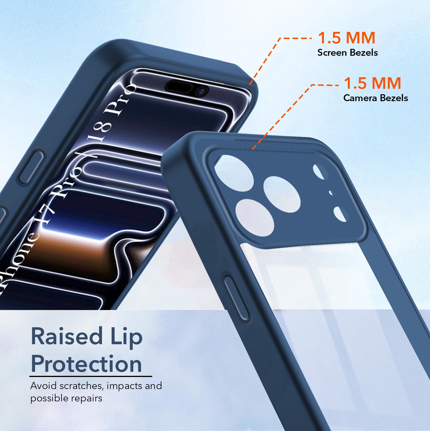 For iPhone 17 Pro | iPhone 18 Pro Back Cover Case Ultra-Hybrid (Lifetime Anti Yellow | Anti Scratch | Crystal Clear Shockproof)