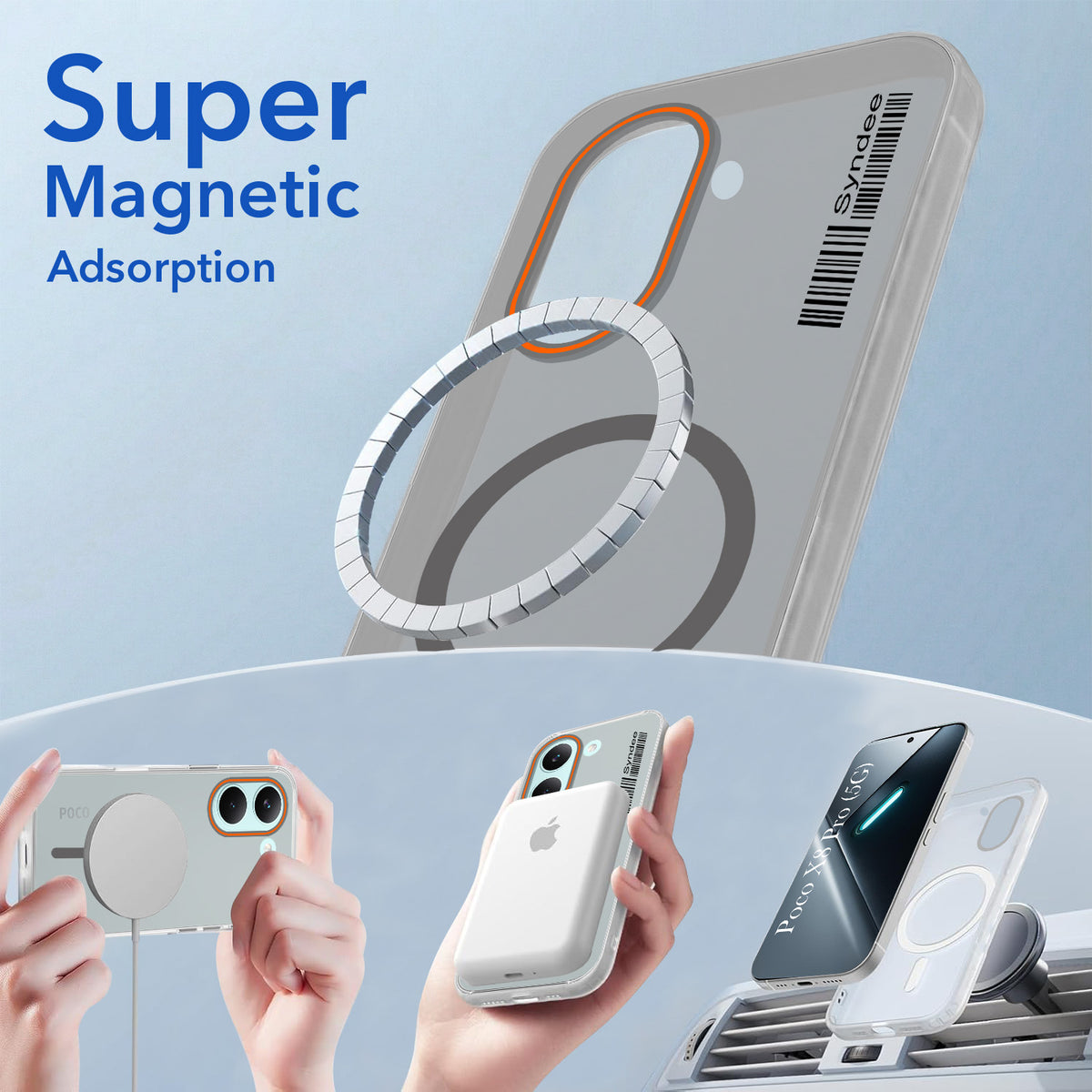 For Poco X8 Pro Back Cover Case (Soft Touch | Camera Bump Protection | MagSafe Compatible | Matte Finish)