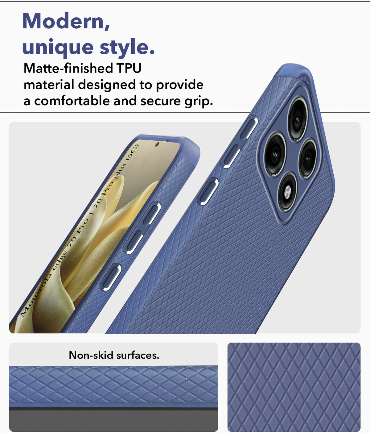 For Motorola Edge 70 Pro |  Motorola Edge 70 Pro Plus Back Cover Case Liquid Silicone (Camera Protection | Side Grip Texture | Soft and Flexible)