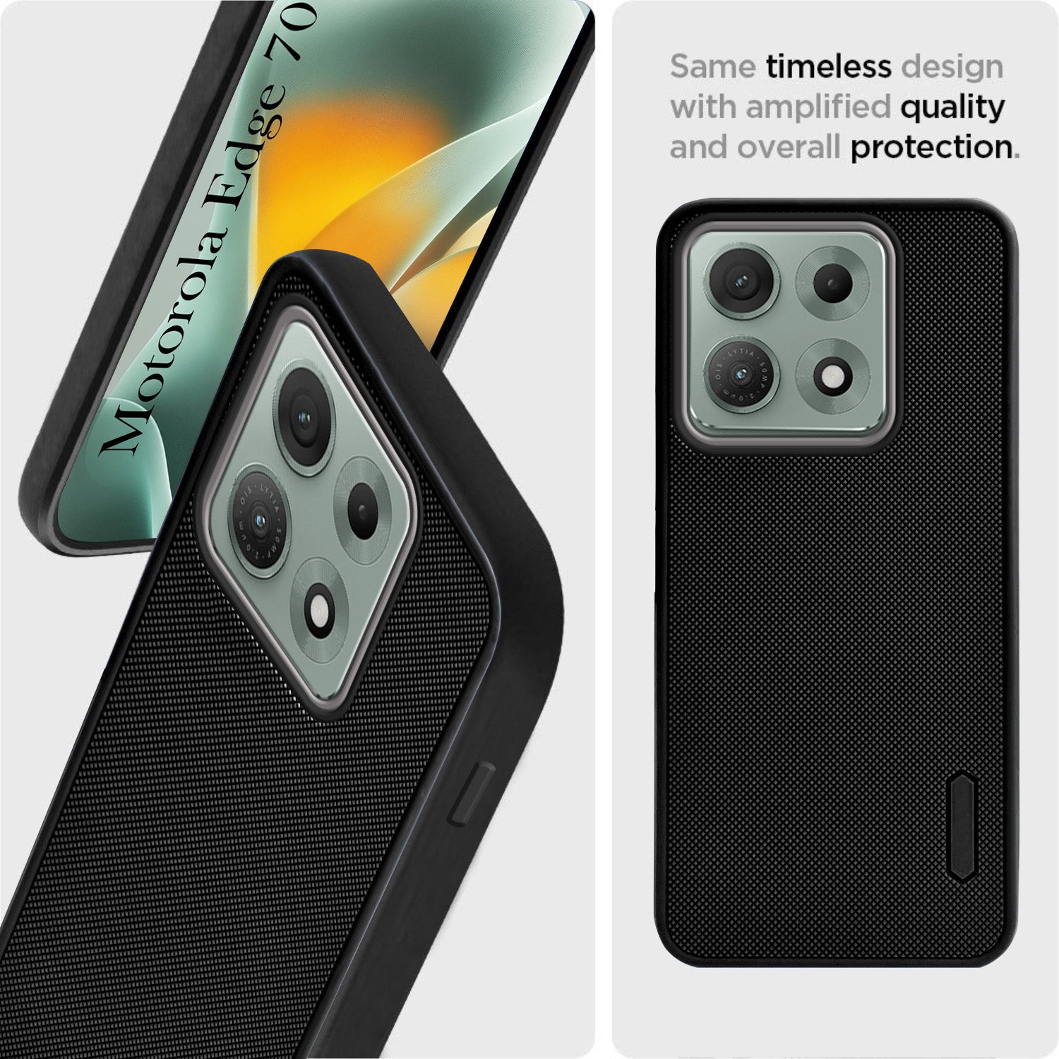 For Motorola Moto Edge 70 Max Back Cover Case Rubberised (Textured Grip Design| Micro-Fiber Cloth Inside | Slim and Light Weight | Soft Touch and Feel)