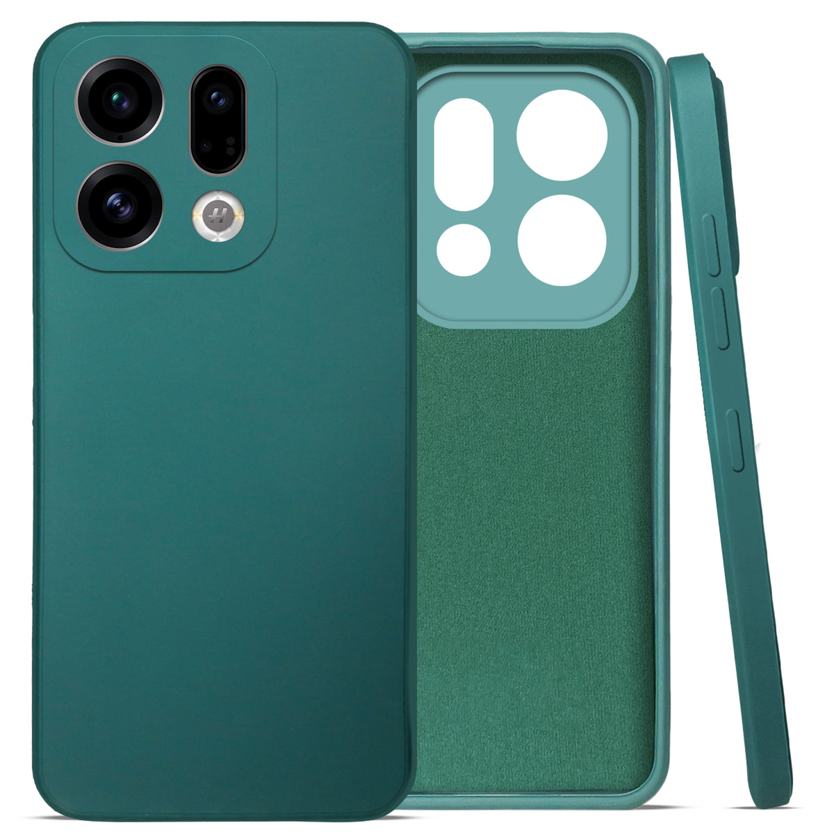 For Oppo Find X9 | Oppo Find X9s Back Cover Case (Matte Finish Silicone with Inside Fiber cloth)