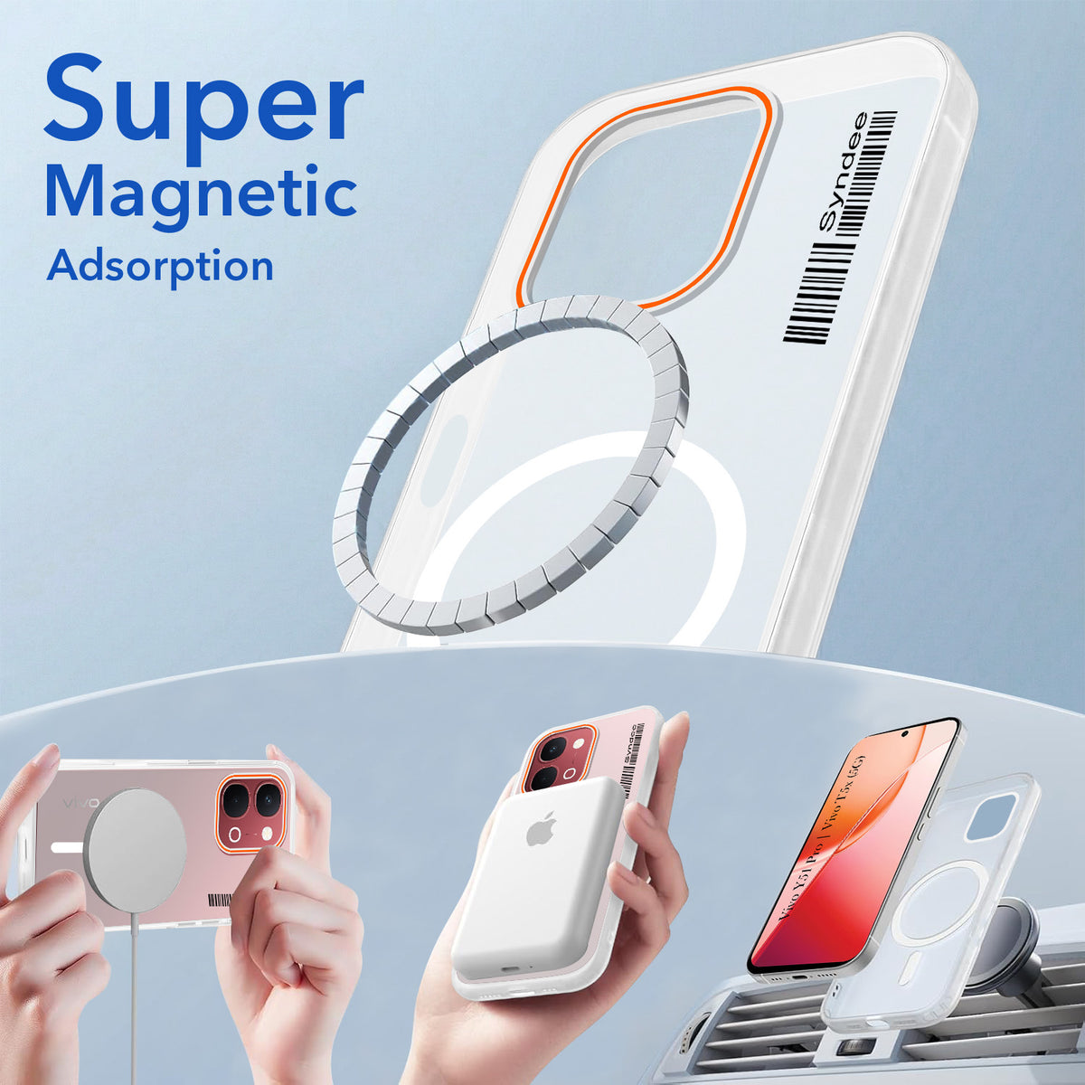 For Vivo Y51 Pro 5G | Vivo T5x Back Cover Case (Soft Touch | Camera Bump Protection | MagSafe Compatible | Matte Finish)