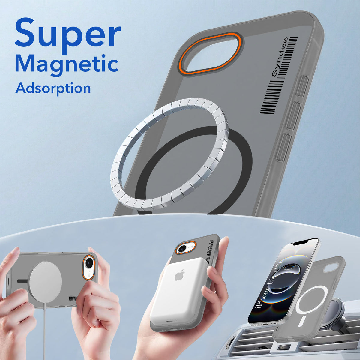For Apple iPhone 16e | iPhone 17e Back Cover Case (Soft Touch | Camera Bump Protection | MagSafe Compatible | Matte Finish)