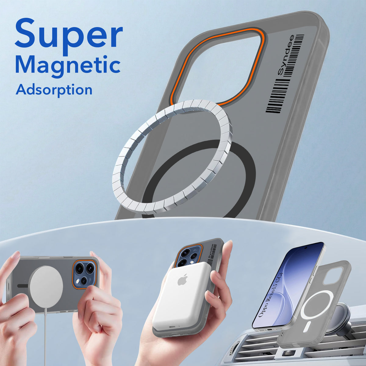 For Oppo Reno15 5G | Oppo Reno 15 5G Back Cover Case (Soft Touch | Camera Bump Protection | MagSafe Compatible | Matte Finish)