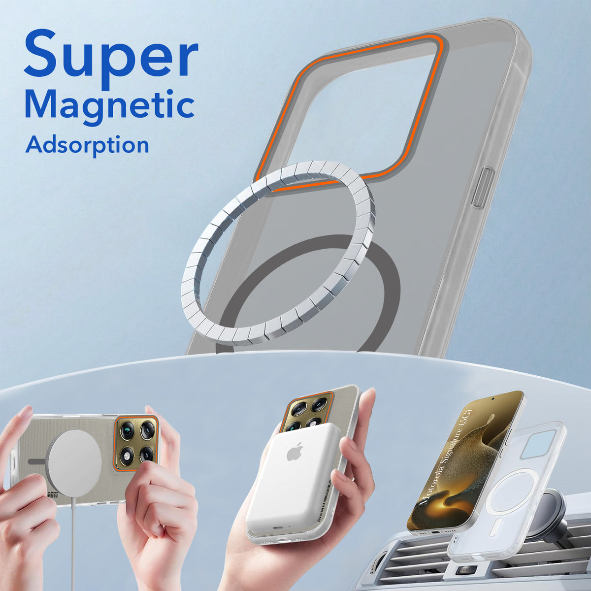 For Motorola Moto Signature 5G Back Cover Case (Soft Touch | Camera Bump Protection | MagSafe Compatible | Matte Finish)