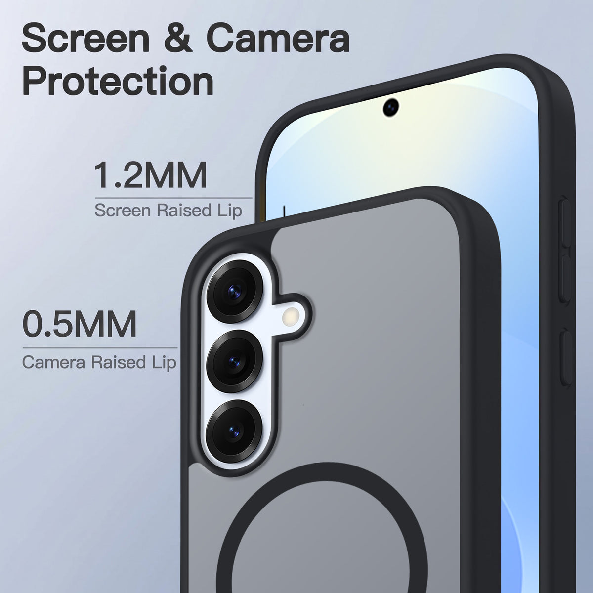 For Samsung Galaxy S25 Plus Matte Finish Back Case Cover (MagSafe Compatible | Translucent Soft Touch | Slim and Unbreakable)