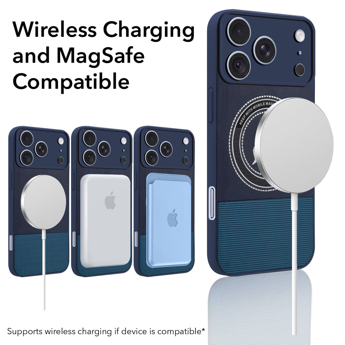 For Apple iPhone 18 Pro Back Cover Case PU Leather Finish (Professional Minimalist Texture | MagSafe Compatile | Camera Protection | Sleek Sober Formal)