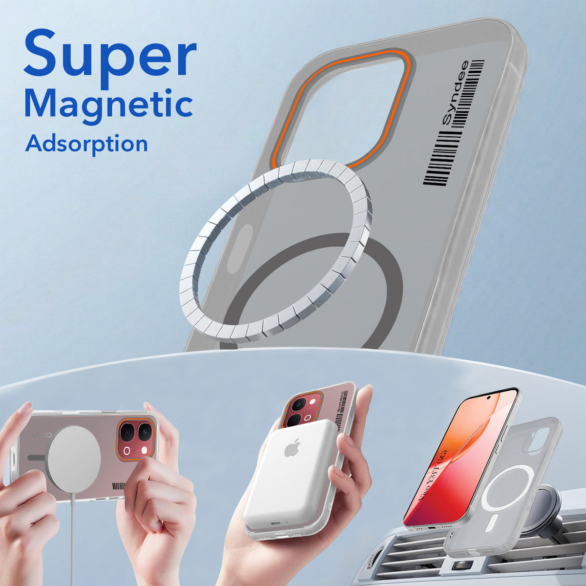 For Vivo Y31T 5G Back Cover Case (Soft Touch | Camera Bump Protection | MagSafe Compatible | Matte Finish)