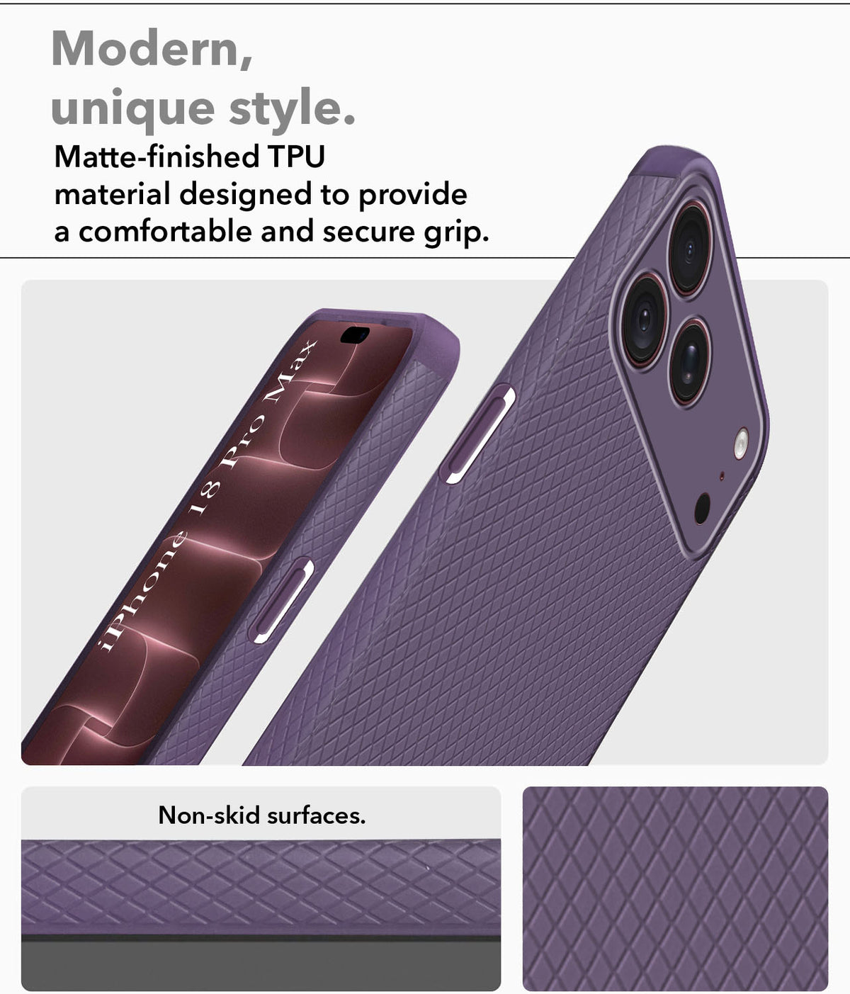 For Apple iPhone 18 Pro Max Back Cover Case  (Liquid Silicone | Side Grip | Camera Protection)