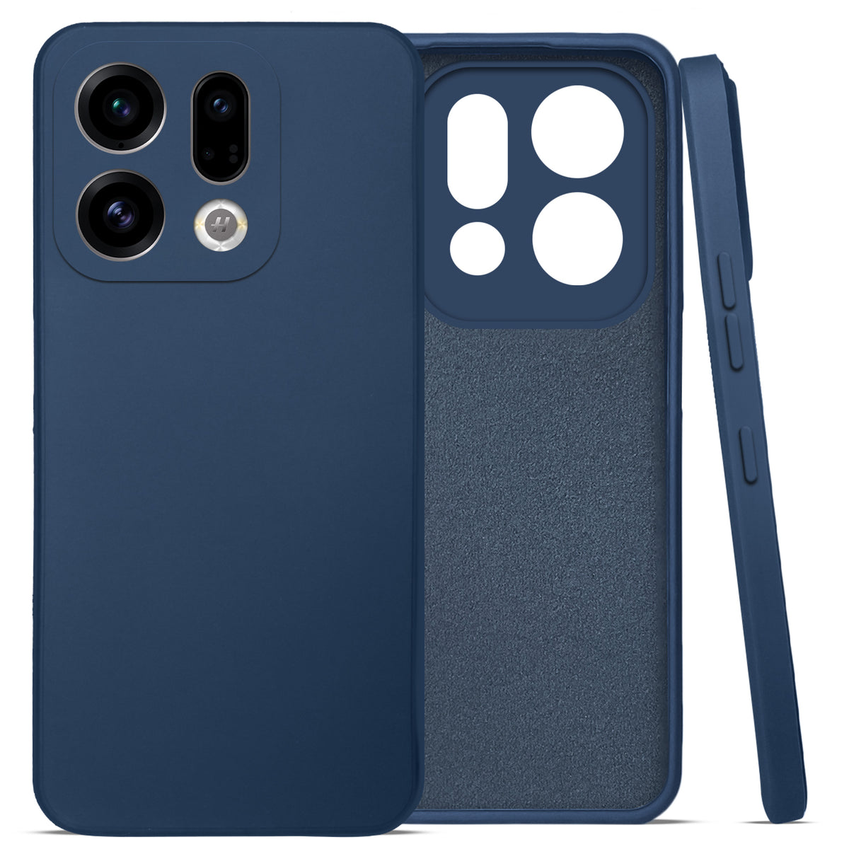 For Oppo Find X9 | Oppo Find X9s Back Cover Case (Matte Finish Silicone with Inside Fiber cloth)