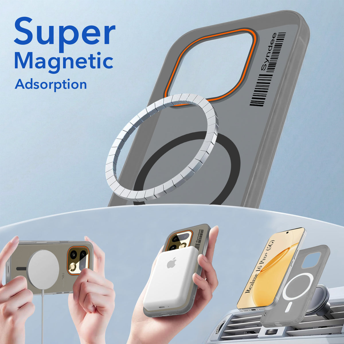 For Realme 16 Pro Plus 5G Back Cover Case (Soft Touch | Camera Bump Protection | MagSafe Compatible | Matte Finish)