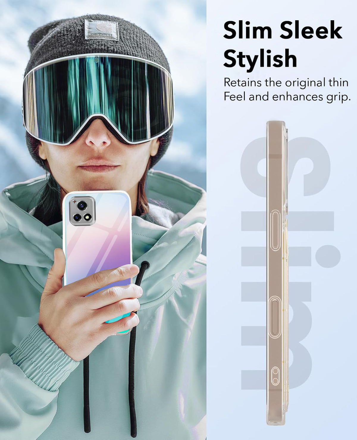 For Vivo Y72 5G | Y31s 5G Back Cover Case Lifetime Anti-Yellow Clear (Sleek Hard Crystal | Shockproof and Camera Protection)