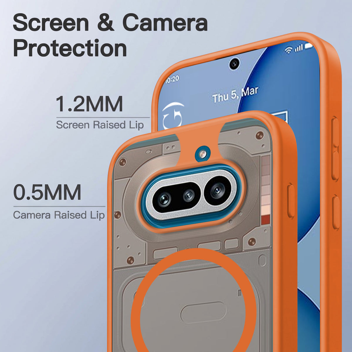 For Nothing Phone 4A 5G Matte Finish Back Case Cover (MagSafe Compatible | Translucent Soft Touch | Slim and Unbreakable)