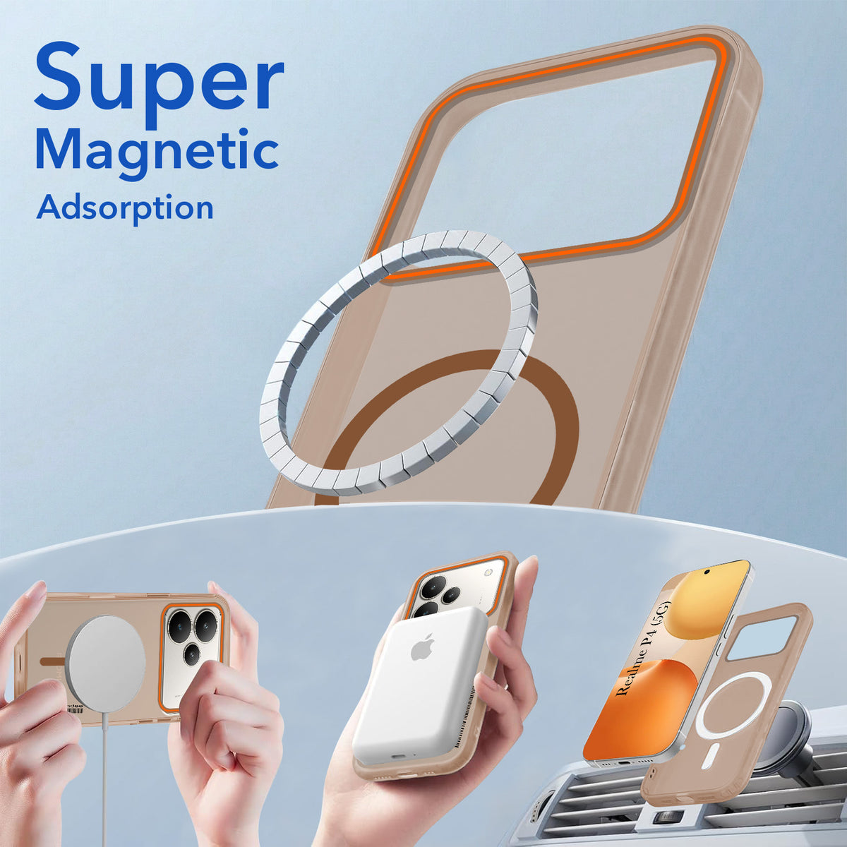 For Realme P4 Back Cover Case (Soft Touch | Camera Bump Protection | MagSafe Compatible | Matte Finish)