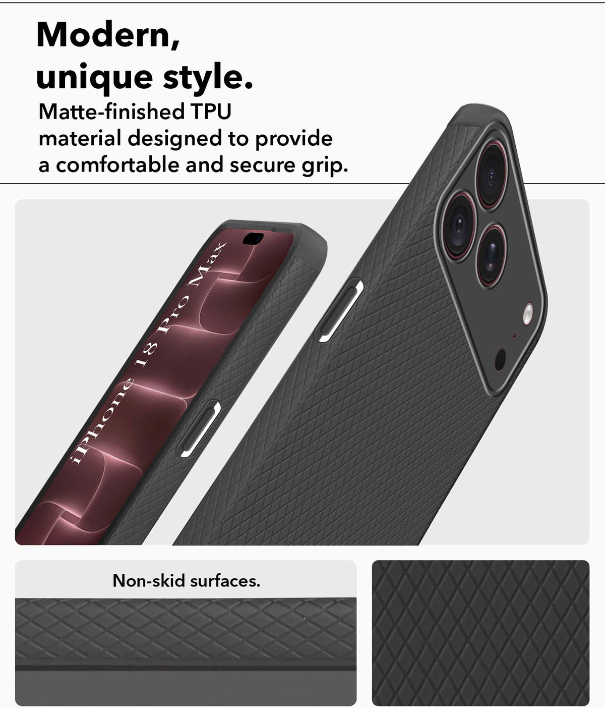 For Apple iPhone 18 Pro Max Back Cover Case  (Liquid Silicone | Side Grip | Camera Protection)