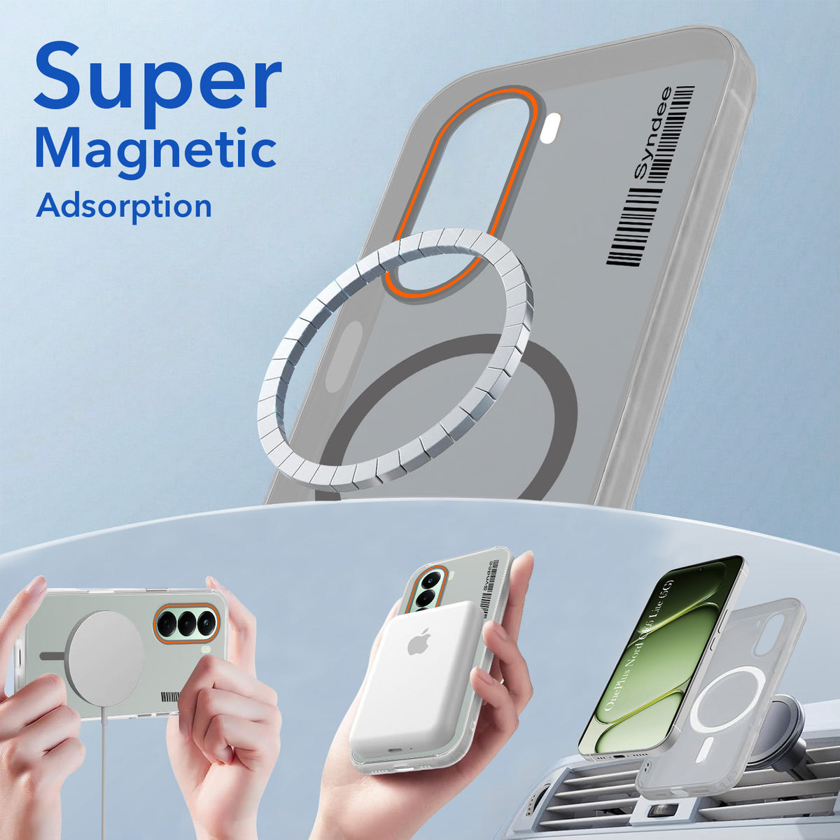 For OnePlus Nord CE 6 Lite Back Cover Case (Soft Touch | Camera Bump Protection | MagSafe Compatible | Matte Finish)