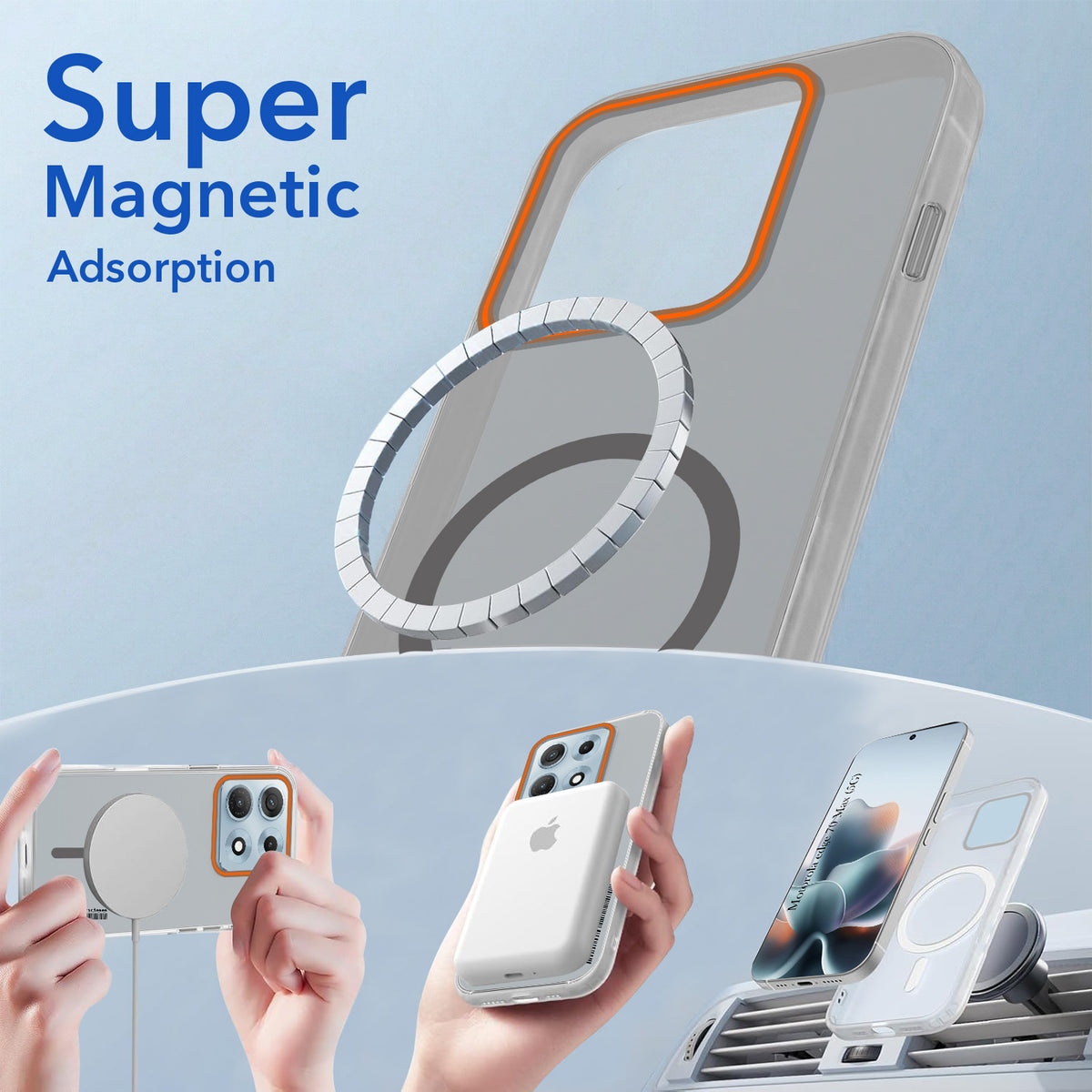 For Motorola Moto Edge 70 Max Back Cover Case (Soft Touch | Camera Bump Protection | MagSafe Compatible | Matte Finish)