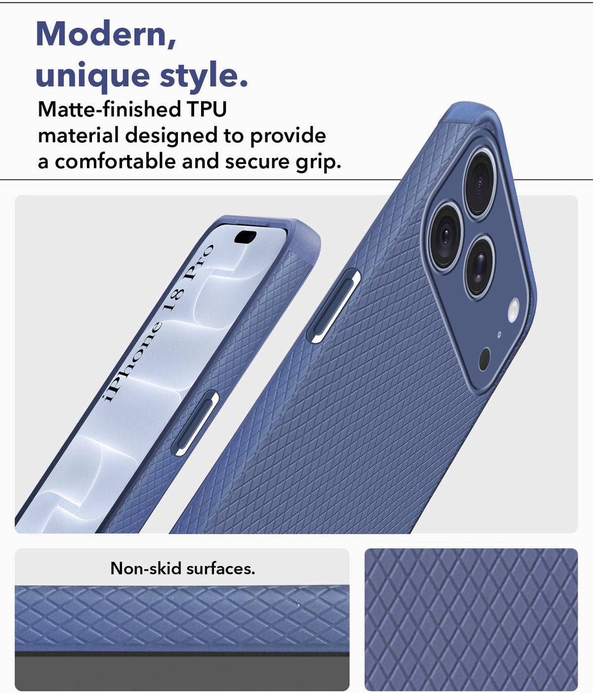 For Apple iPhone 18 Pro Back Cover Case (Liquid Silicone | Side Grip | Camera Protection)