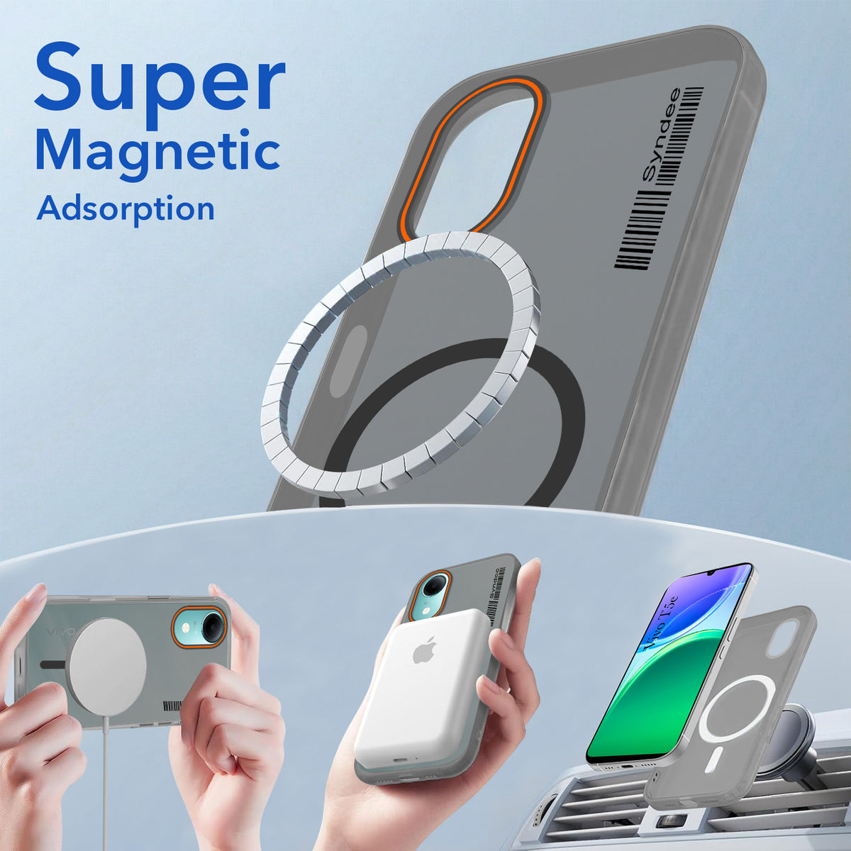 For Vivo T5e 4G Back Cover Case (Soft Touch | Camera Bump Protection | MagSafe Compatible | Matte Finish)