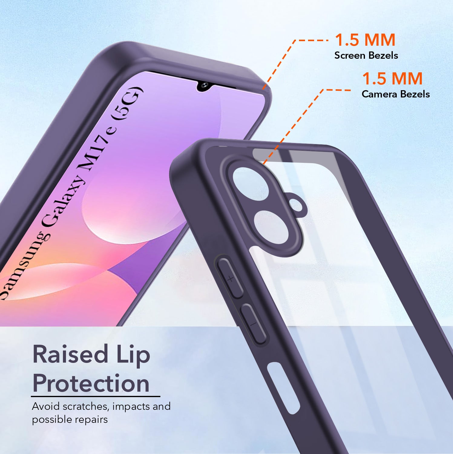 For Samsung Galaxy M17e 5G Back Cover Case Ultra-Hybrid (Lifetime Anti Yellow | Anti Scratch | Crystal Clear Shockproof)