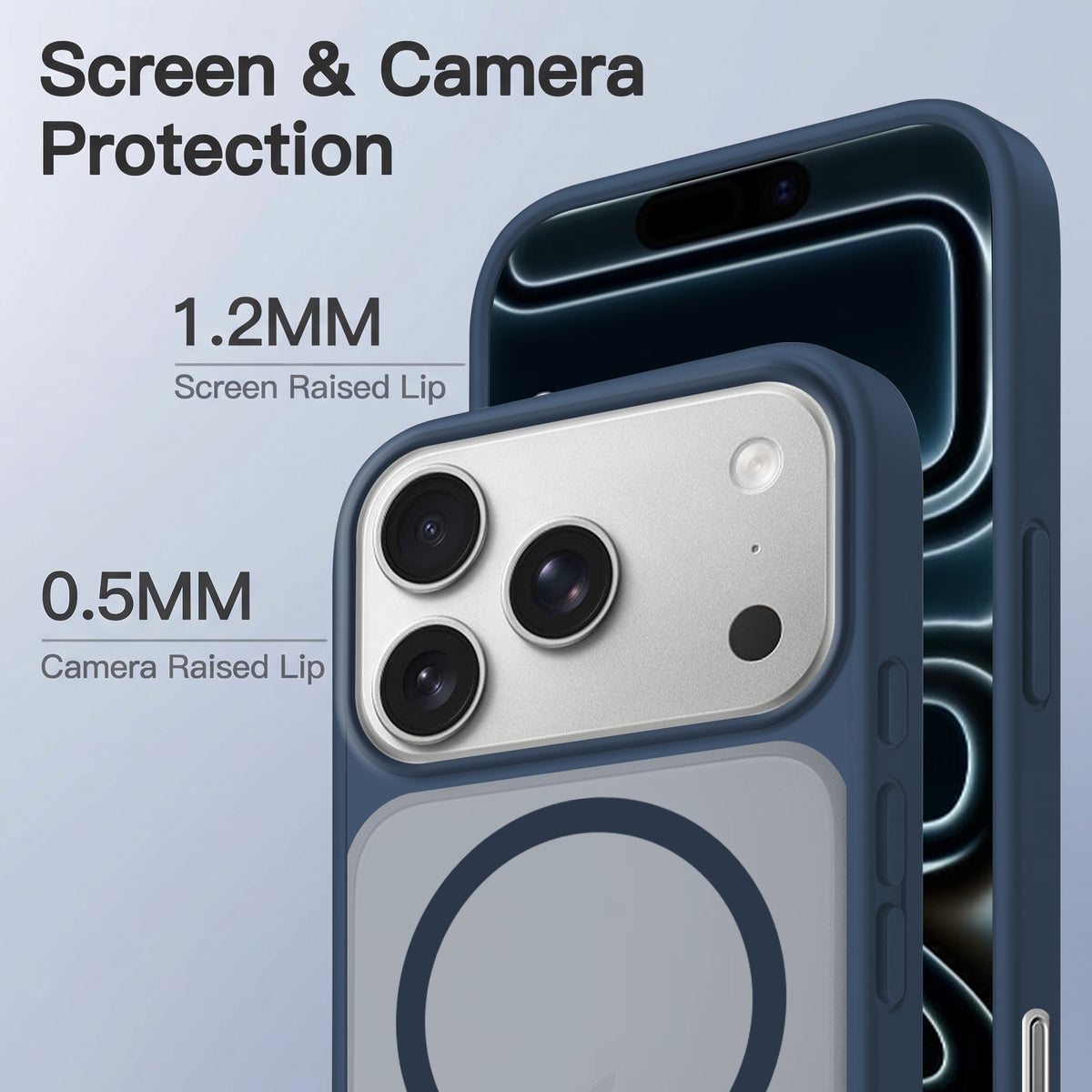 For Apple iPhone 17 Pro Matte Finish Back Case Cover (MagSafe Compatible | Translucent Soft Touch | Slim and Unbreakable)