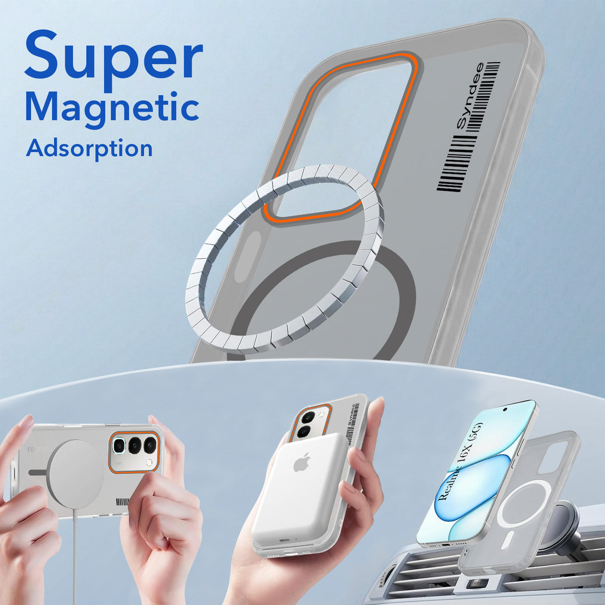 For Realme 16x 5G Back Cover Case (Soft Touch | Camera Bump Protection | MagSafe Compatible | Matte Finish)