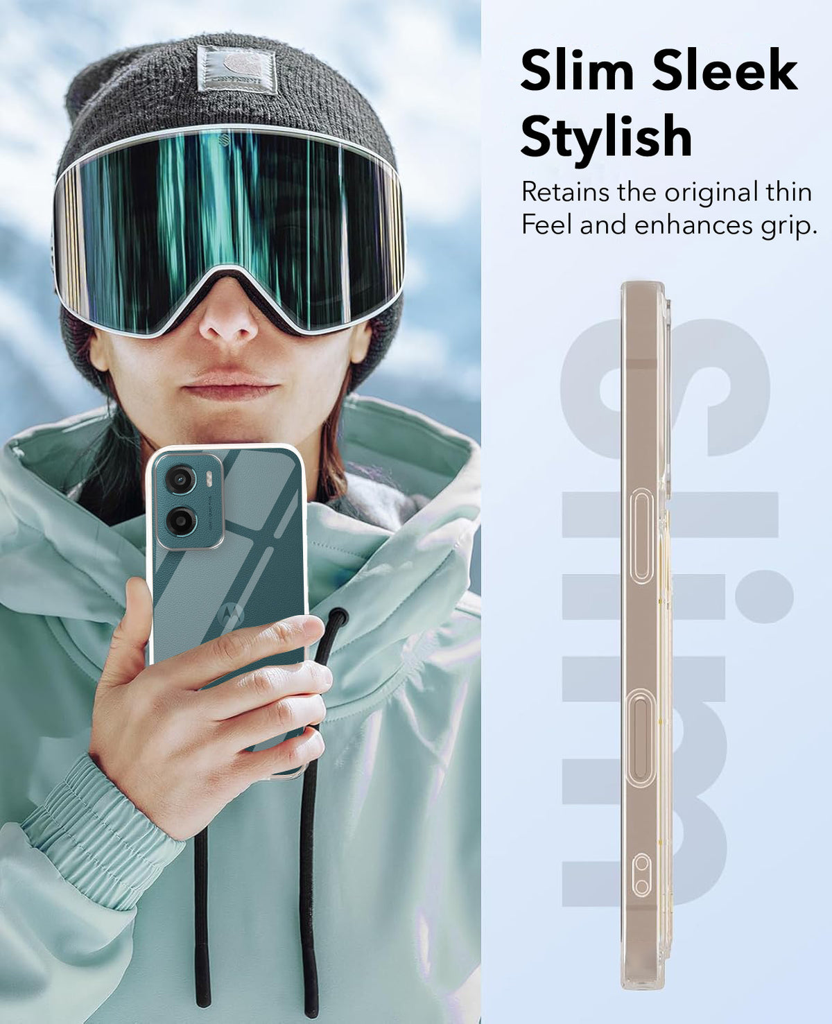 For Motorola Moto G05 Back Cover Case Lifetime Anti-Yellow Clear (Sleek Hard Crystal | Shockproof and Camera Protection)