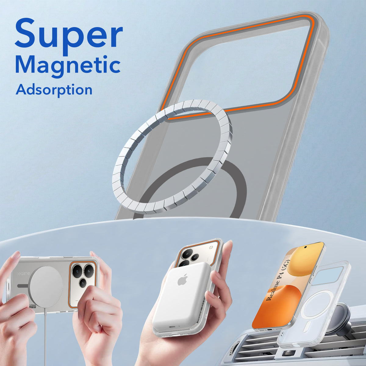 For Realme P4 Back Cover Case (Soft Touch | Camera Bump Protection | MagSafe Compatible | Matte Finish)