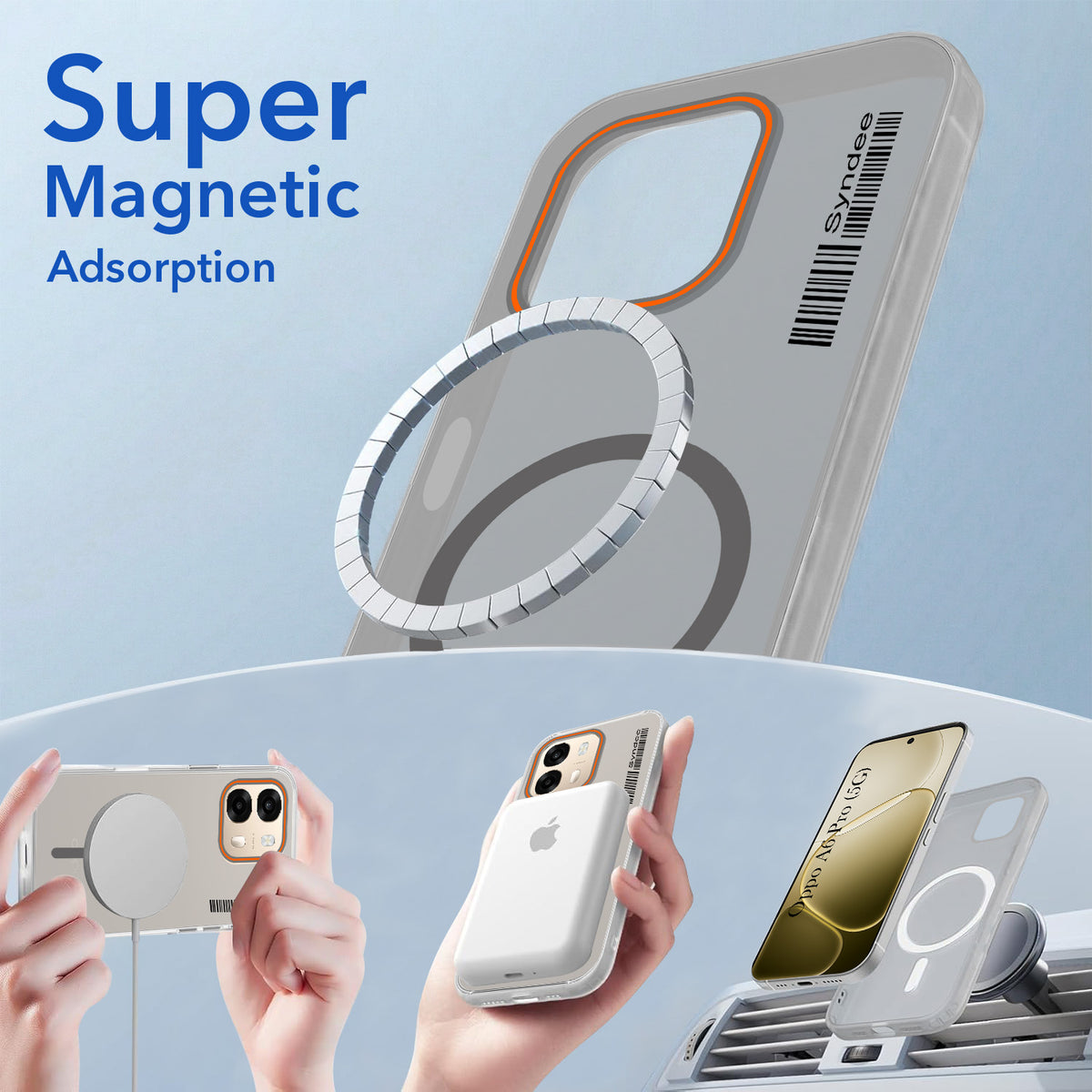 For Oppo A6 Pro Back Cover Case (Soft Touch | Camera Bump Protection | MagSafe Compatible | Matte Finish)