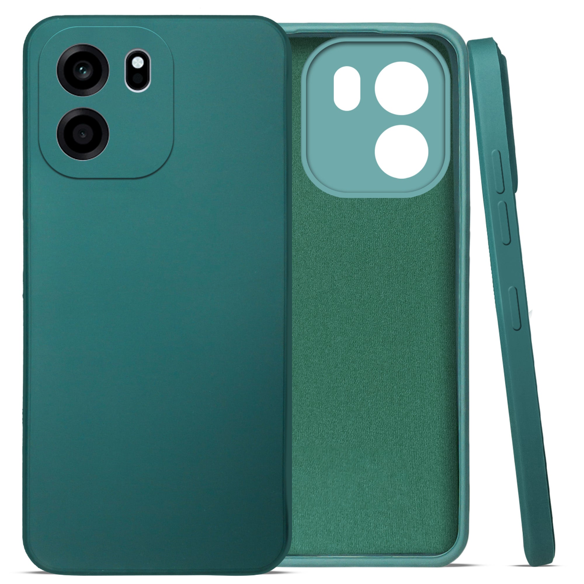 For Oneplus Nord CE 6 Back Cover Case (Matte Finish Silicone with Inside Fiber cloth)