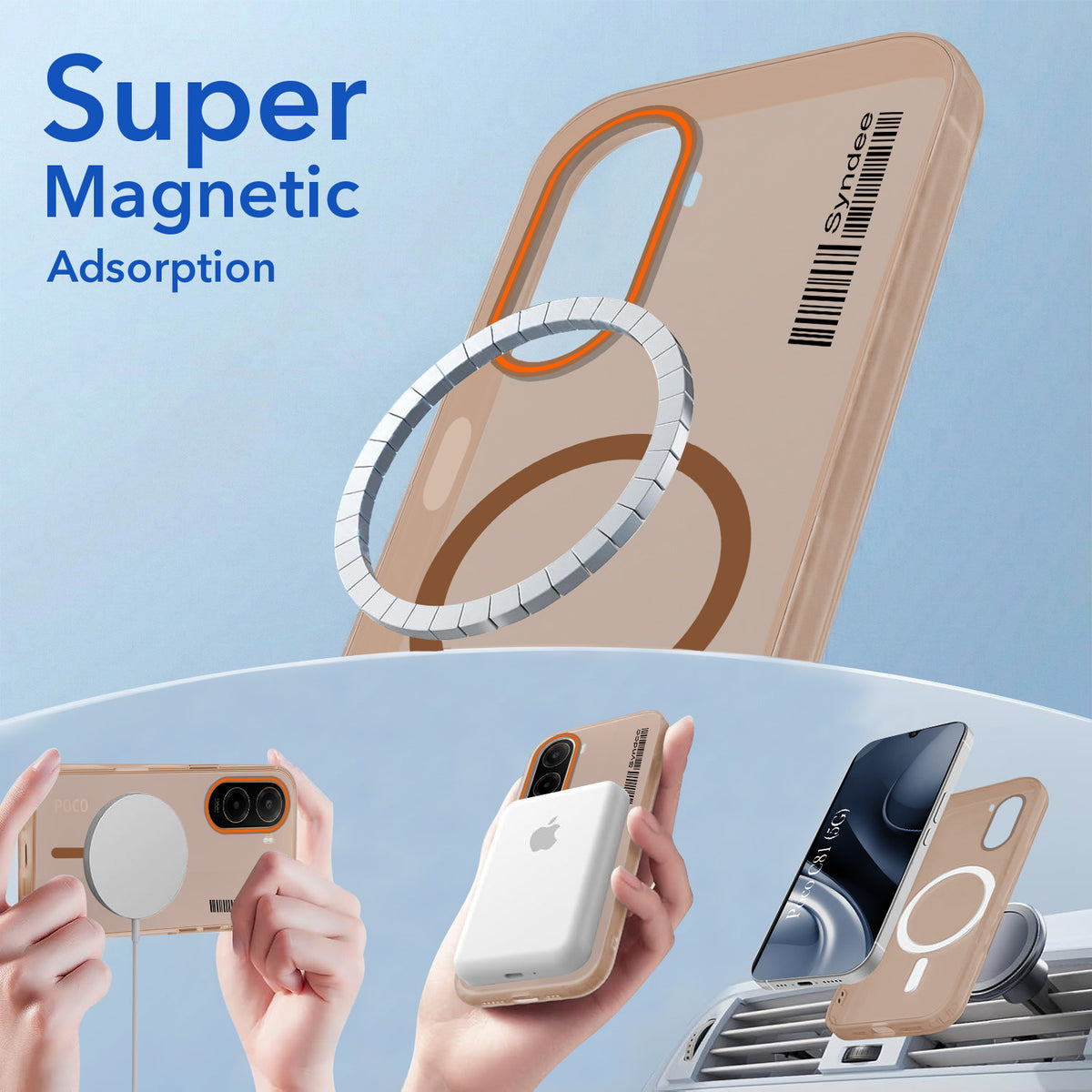 For Poco C81 5G Back Cover Case (Soft Touch | Camera Bump Protection | MagSafe Compatible | Matte Finish)