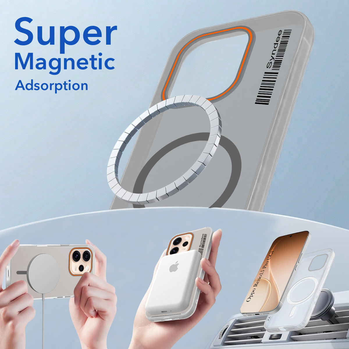For Oppo Reno15 Pro 5G | Oppo Reno 15 Pro 5G Back Cover Case (Soft Touch | Camera Bump Protection | MagSafe Compatible | Matte Finish)