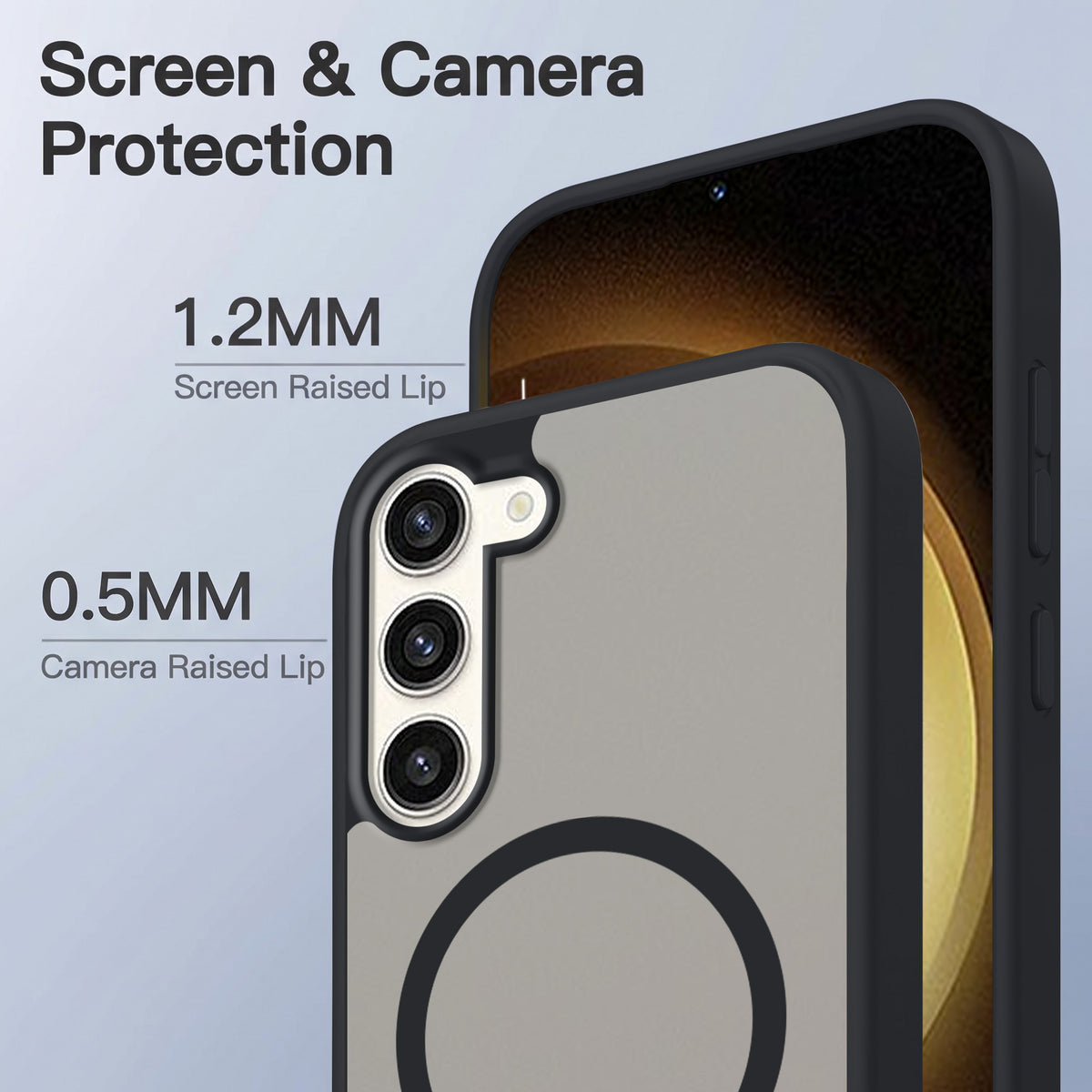 For Samsung Galaxy S23 Plus Matte Finish Back Case Cover (MagSafe Compatible | Translucent Soft Touch | Slim and Unbreakable)