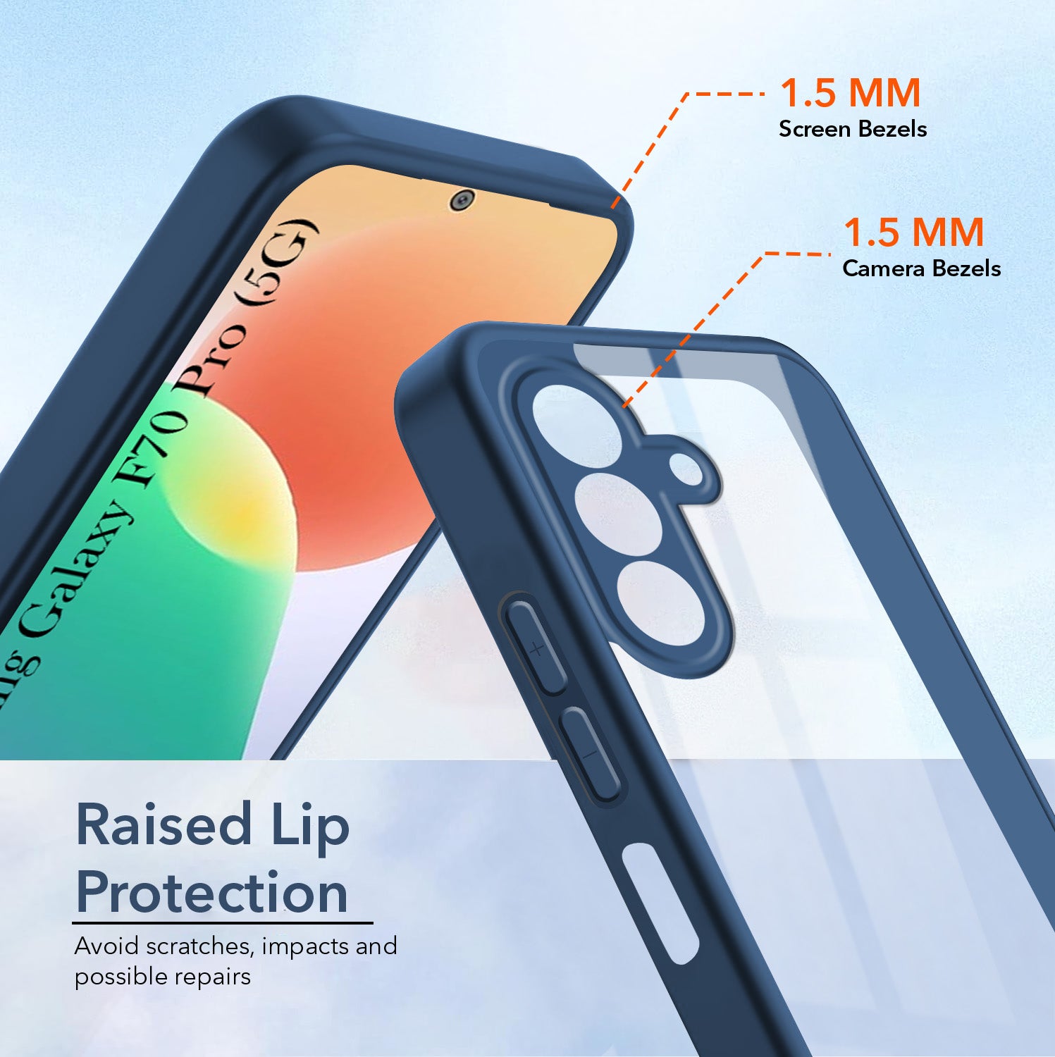 For Samsung Galaxy F70 Pro 5G Back Cover Case Ultra-Hybrid (Lifetime Anti Yellow | Anti Scratch | Crystal Clear Shockproof)