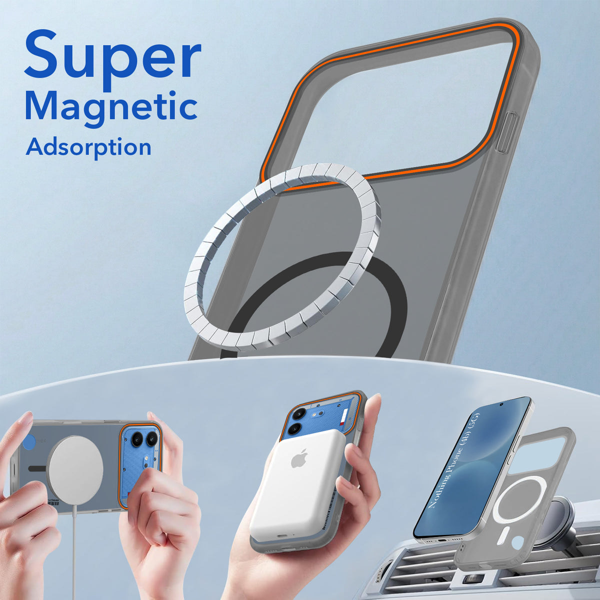 For Nothing Phone 4B 5G Back Cover Case (Soft Touch | Camera Bump Protection | MagSafe Compatible | Matte Finish)