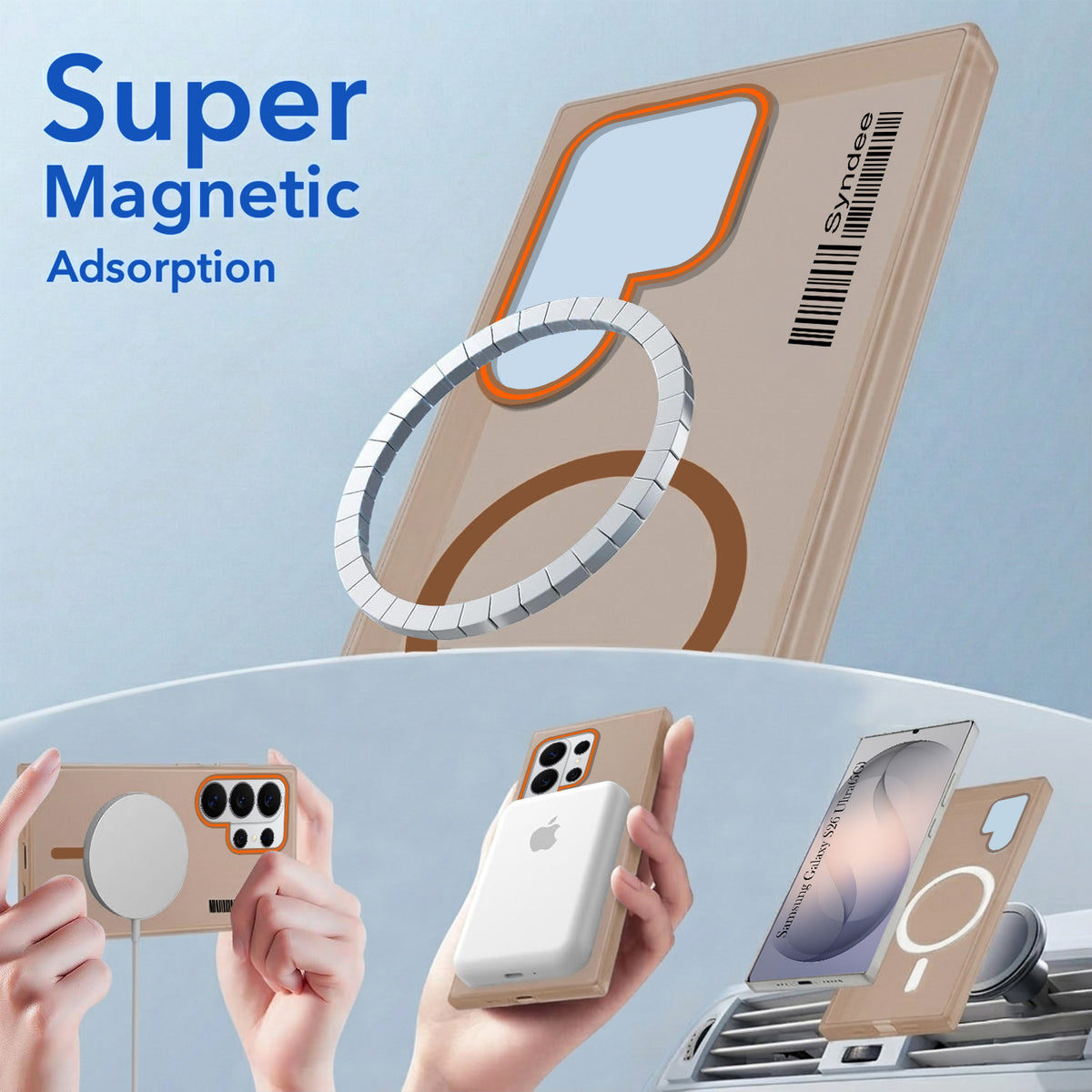 For Samsung Galaxy S26 Ultra Back Cover Case (Soft Touch | Camera Bump Protection | MagSafe Compatible | Matte Finish)