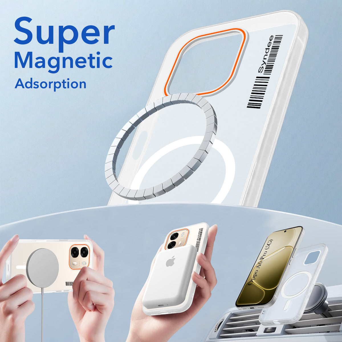 For Oppo A6 Pro Back Cover Case (Soft Touch | Camera Bump Protection | MagSafe Compatible | Matte Finish)