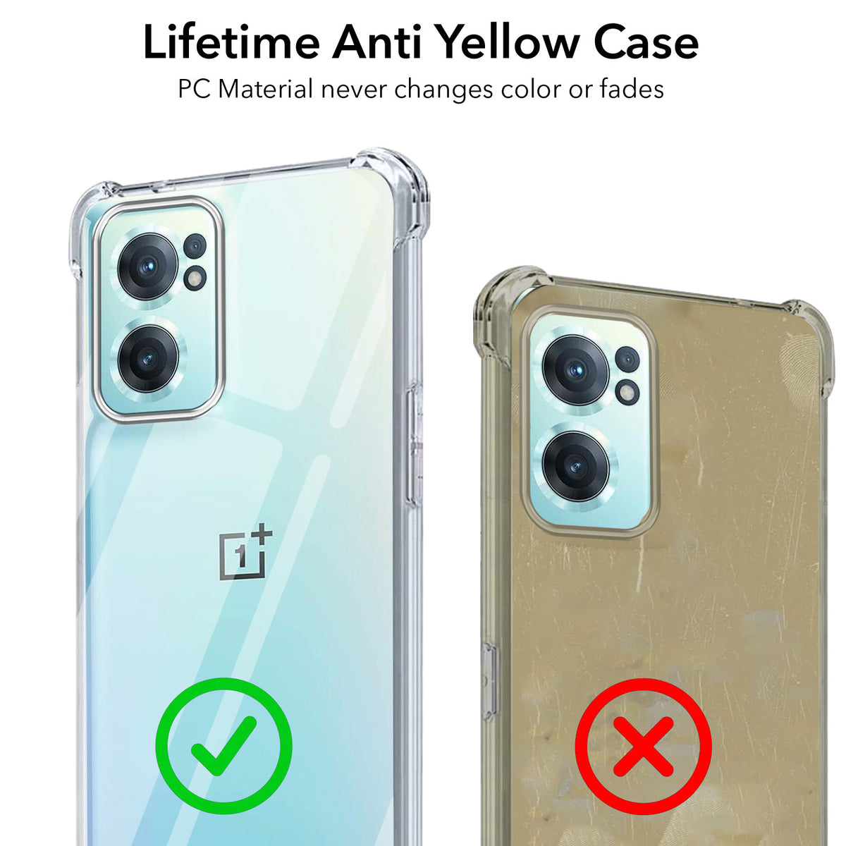 For OnePlus Nord CE 2 5G Back Cover Shockproof Crystal-Clear (Drop & Camera Protection | Hard Polycarbonate)