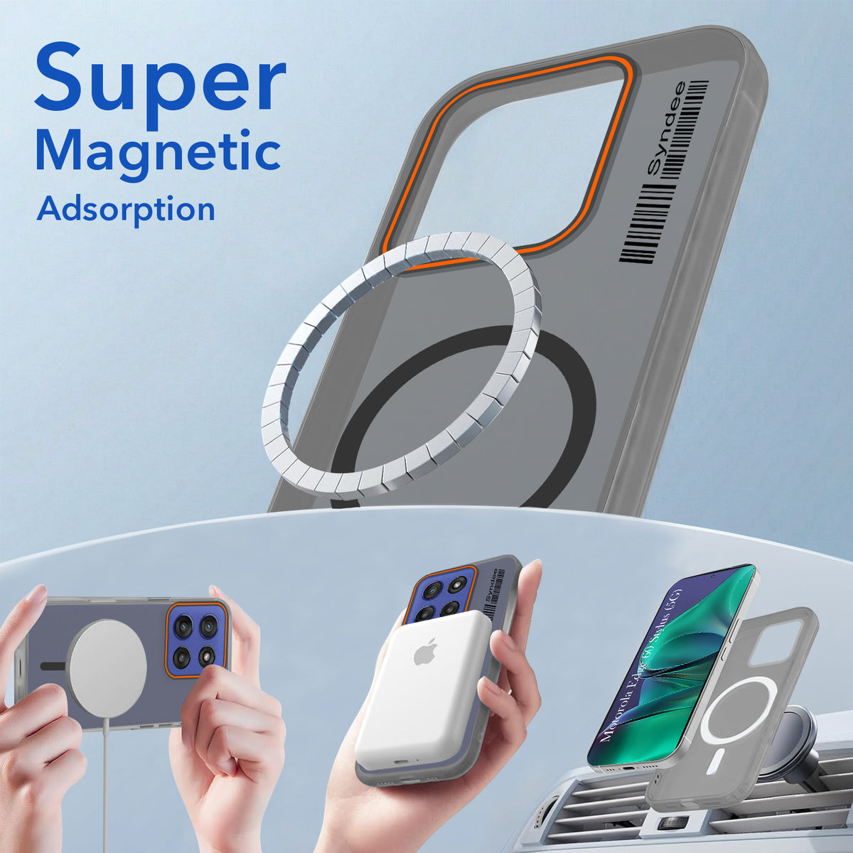 For Motorola Moto Edge 60 Stylus Back Cover Case (Soft Touch | Camera Bump Protection | MagSafe Compatible | Matte Finish)