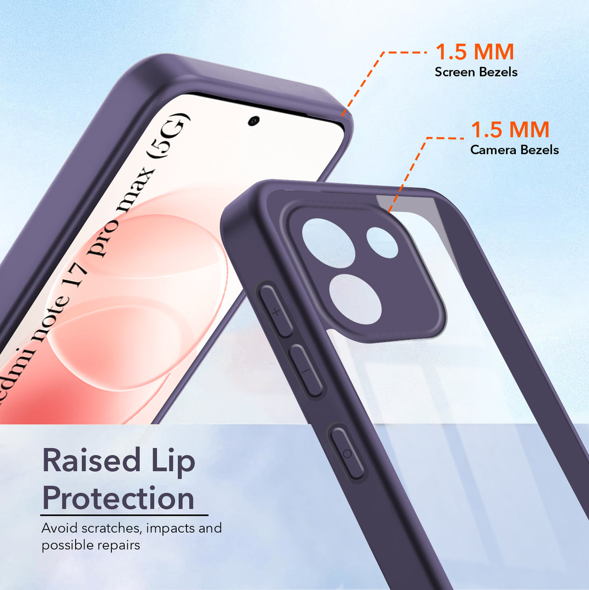For Redmi Note 17 Pro Max 5G Back Cover Case Ultra-Hybrid (Lifetime Anti Yellow | Anti Scratch | Crystal Clear Shockproof)
