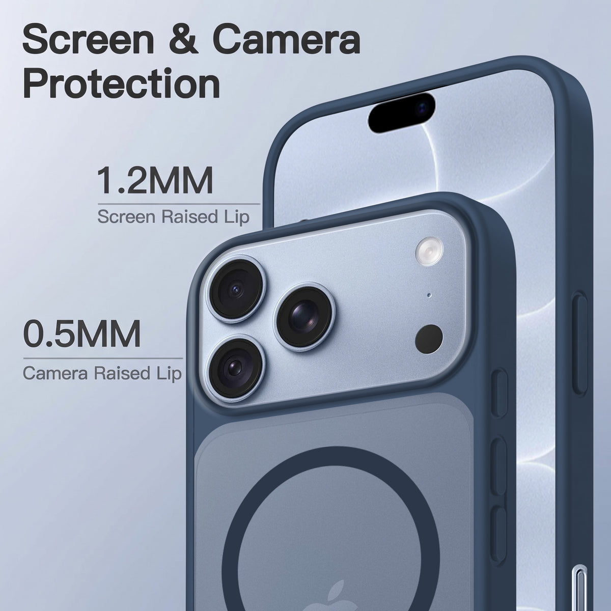 For Apple iPhone 18 Pro Matte Finish Back Case Cover (MagSafe Compatible | Translucent Soft Touch | Slim and Unbreakable)