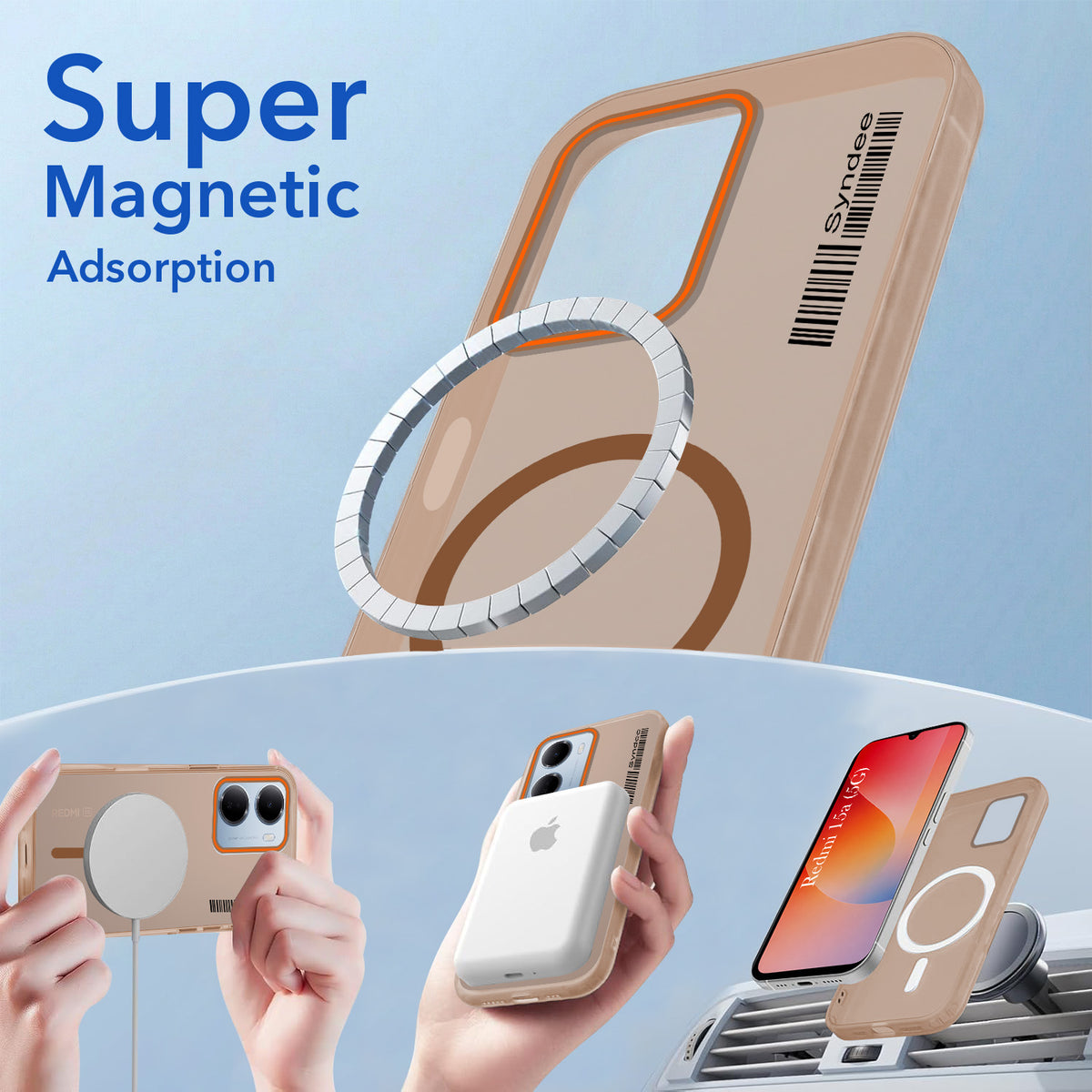 For Redmi 15A 5G Back Cover Case (Soft Touch | Camera Bump Protection | MagSafe Compatible | Matte Finish)
