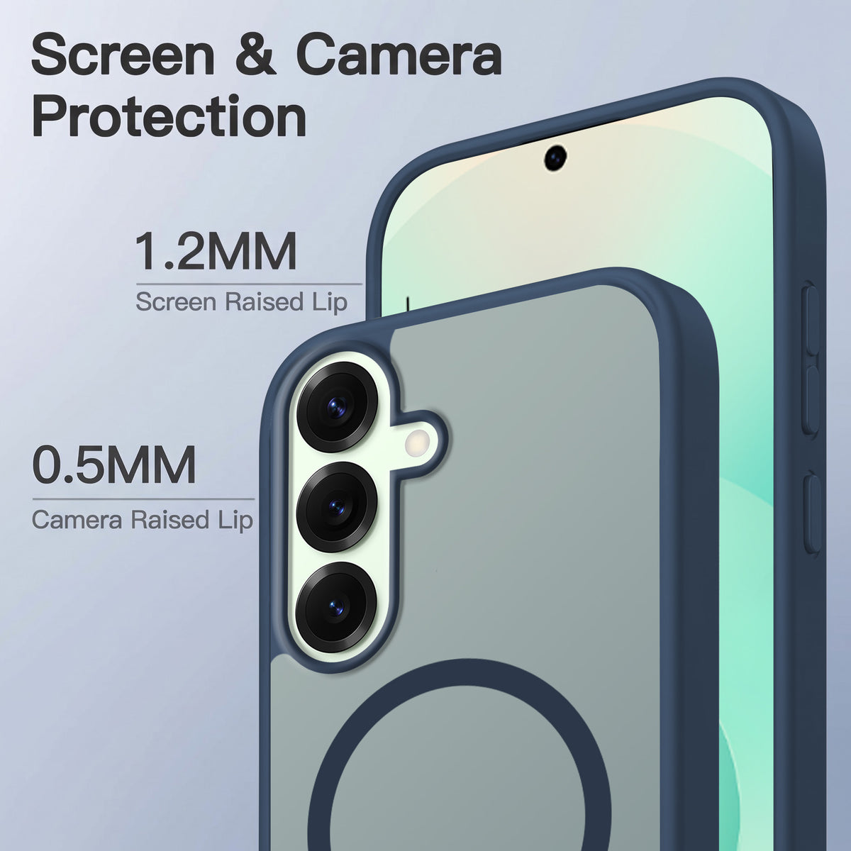 For Samsung Galaxy S25 Plus Matte Finish Back Case Cover (MagSafe Compatible | Translucent Soft Touch | Slim and Unbreakable)