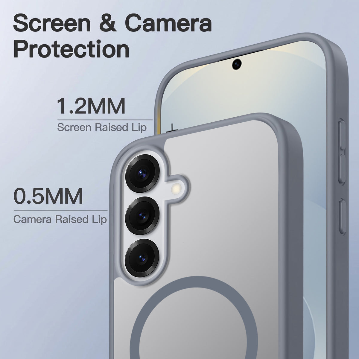 For Samsung Galaxy S25 Plus Matte Finish Back Case Cover (MagSafe Compatible | Translucent Soft Touch | Slim and Unbreakable)