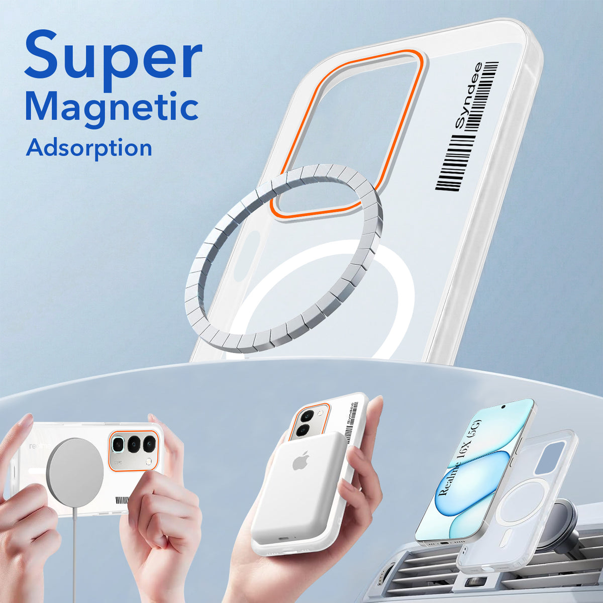 For Realme 16x 5G Back Cover Case (Soft Touch | Camera Bump Protection | MagSafe Compatible | Matte Finish)