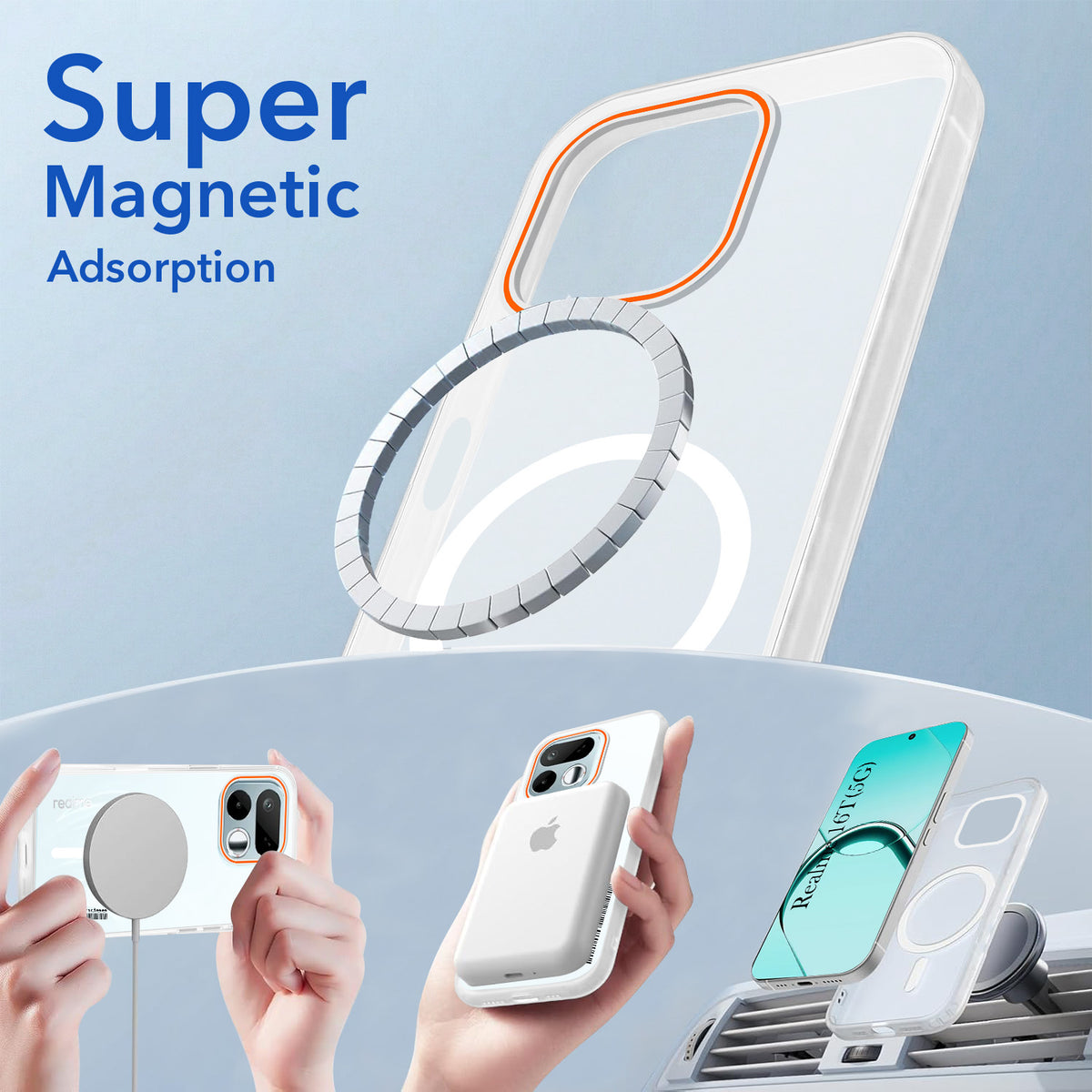 For Realme 16T 5G Back Cover Case (Soft Touch | Camera Bump Protection | MagSafe Compatible | Matte Finish)