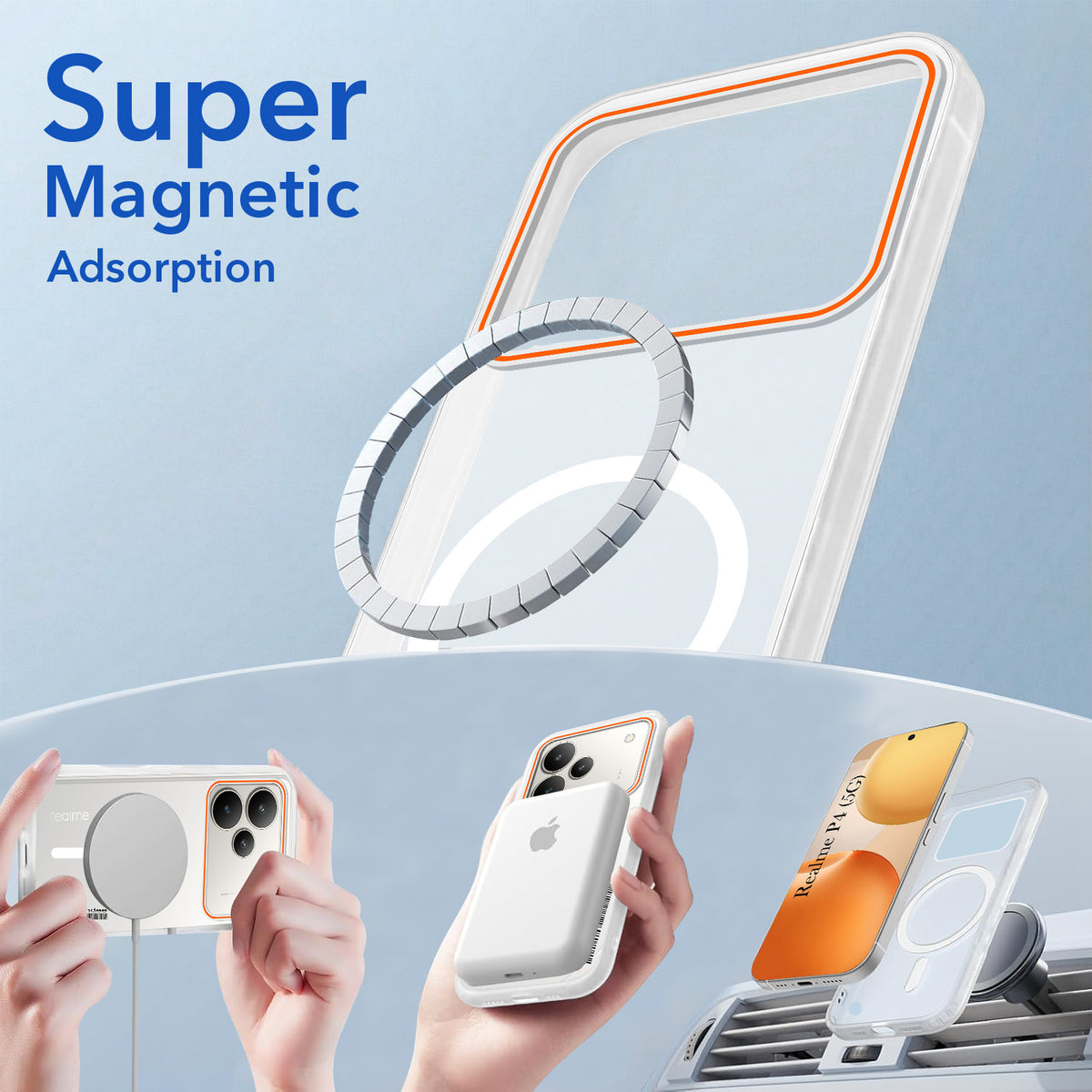 For Realme P4 Back Cover Case (Soft Touch | Camera Bump Protection | MagSafe Compatible | Matte Finish)